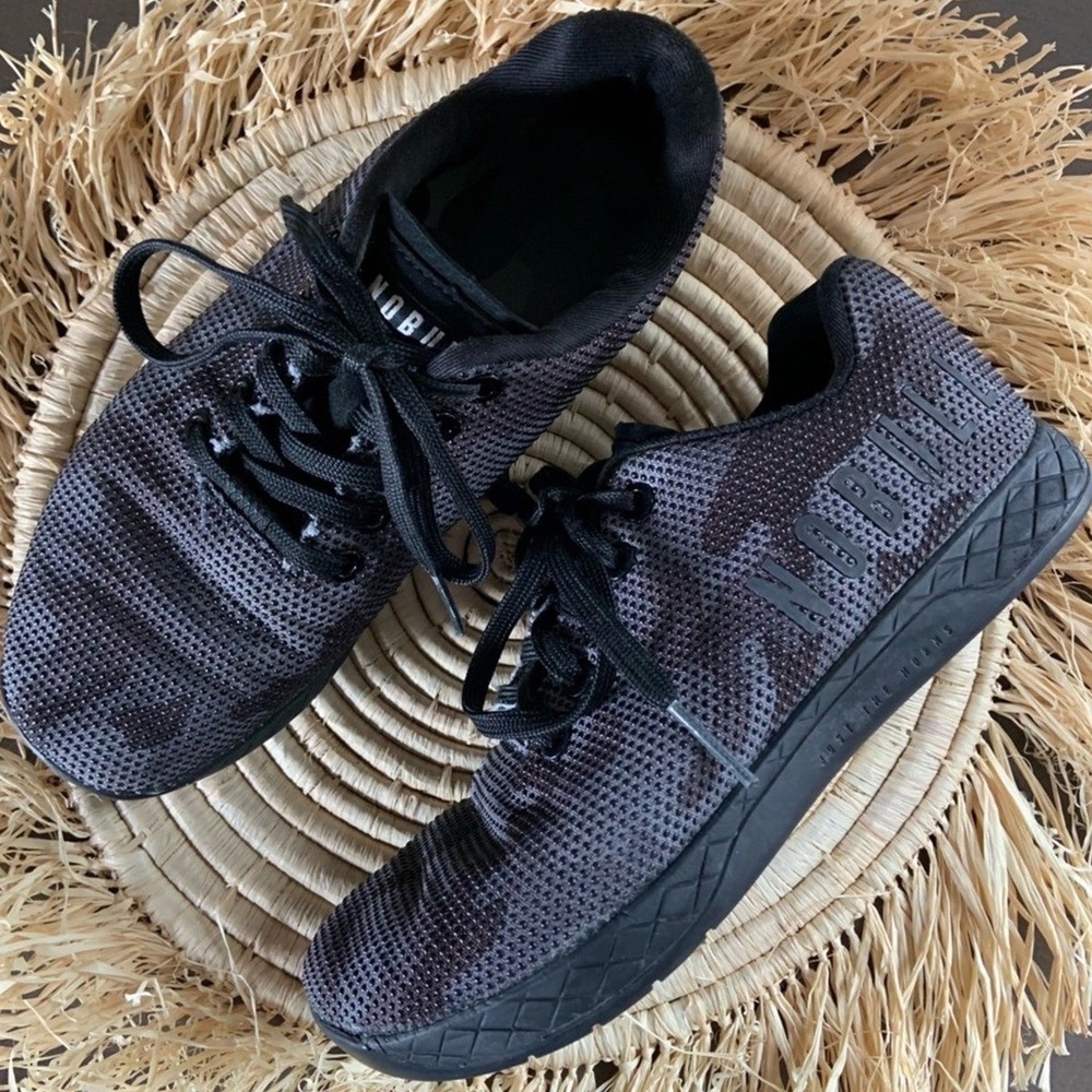 NOBULL Outwork Black And Gray Camouflage Trainers W‎ 6.5 M 5